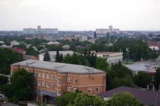 Курганинск с высоты.