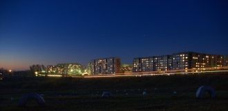 Ночной Прокопьевск.