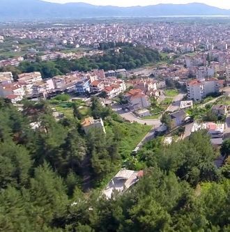 Город Агринион с высоты.