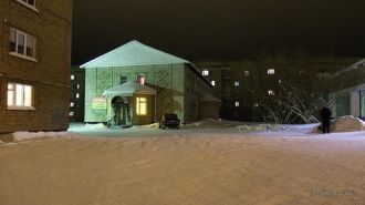 Ночной город Инта.