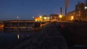 Ночной город Инта.