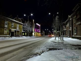 На улице города Инта.