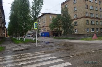 На улице города Инта.