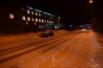 Ночной город Инта.