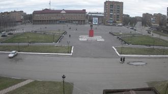 Площадь Ленина. Инта (Россия).