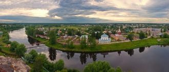 Панорама города Боровичи.