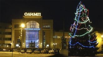 Ночная жизнь в городе Боровичи.