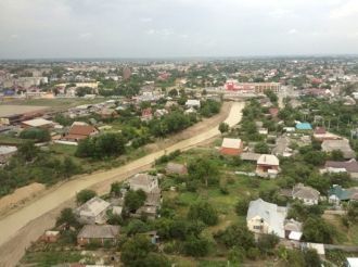 Крымск, вид сверху.