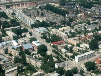 Искитим с высоты.