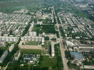 Искитим с высоты.