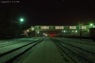 Искитим ночью.