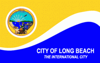 Флаг города Лонг Бич, Калифорния,США.