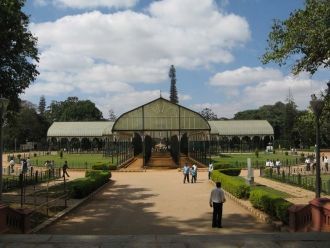 Вид на ботанический сад Лалбагх, Бангало