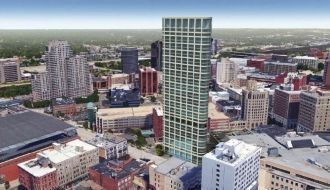 Город с высоты. Гранд-Рапидс.