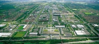 Милтон-Кинс с высоты.