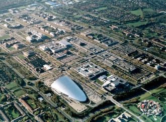 Панорама Милтон-Кинс с высоты.