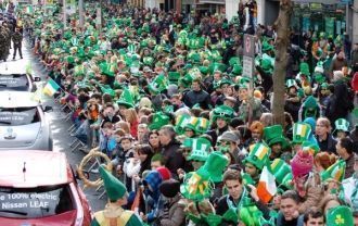 Дублин, Ирландия - 17 марта: день Святог