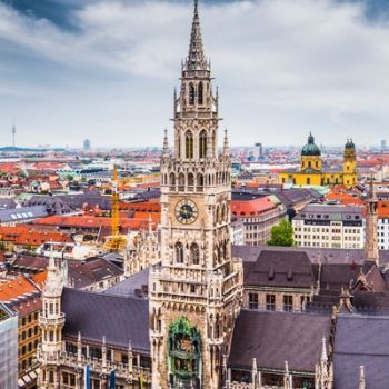 Панорамный вид Мюнхена.