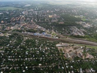 Прилуки. Вид на город с птичьего полета.