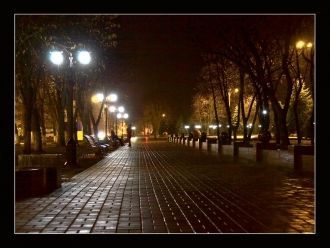 Ночной город Прилуки.