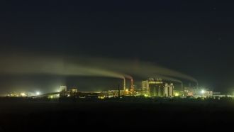 Ночной город Спасск-Дальний, Приморский 