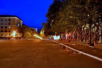 Ночной город Сафоново, Смоленская област