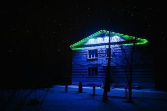 Фролово ночью.