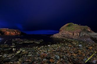 Ахтопол ночью.