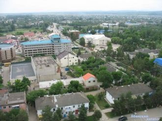 Абинск с высоты птичьего полета.