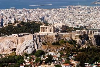 Афины - вид с высоты.