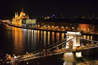 Ночной Будапешт.