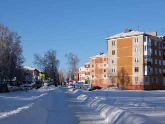 На улицах города Юрга.