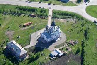 Город Юрга с высоты.