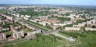Юрга с высоты птичьего полета.