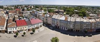 Вид на площадь Рынок с ратуши. Дрогобыч.