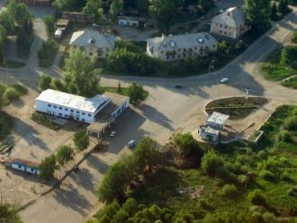 Город Зыряновск с высоты птичьего полета