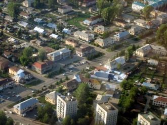 Город Зыряновск с высоты птичьего полета