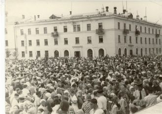 Город Зыряновск в прошлом времени.