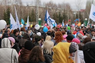 Городские жители и гости города Киселёвс