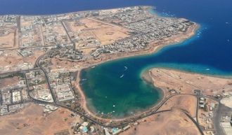 Город Шарм-эль-Шейх с высоты птичьего по