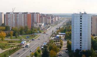 Вид на проспект Космонавтов города Корол