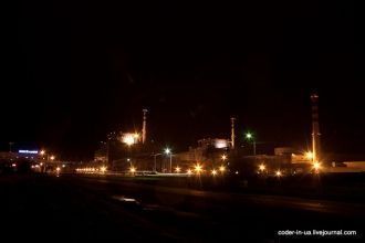 Нетишин ночью.