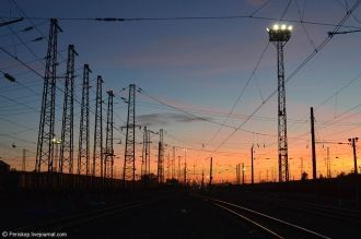 Мариинск ночью.