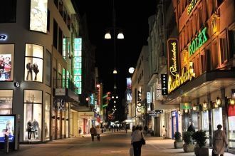 Ночные улицы Дортмунда.