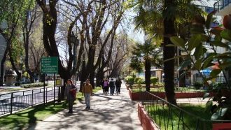 Прогулки по городу Винья-Дель-Мар, Чили.