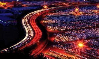 Завод Хёндэ Моторс в городе Ульсан.