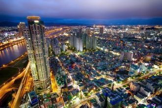 Ульсан с высоты.