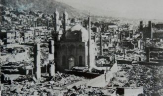 Мечеть в японском городе Кобе, разрушенн