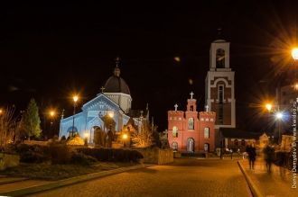 Город Трускавец ночью.