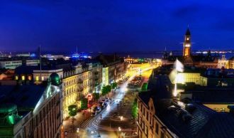 Ночные улицы. Хельсингборг, Швеция.